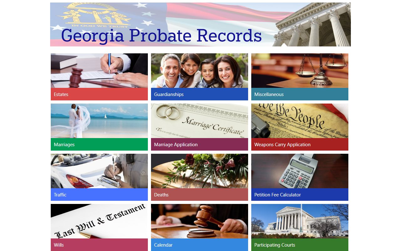 Ware County marriage records Georgia Probate Records portal