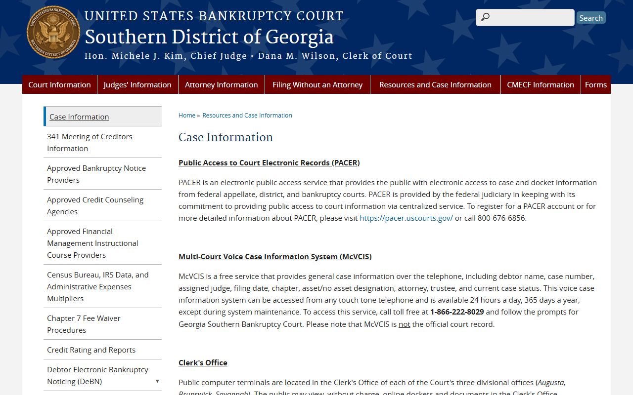 Ware County probate records bankruptcy case information